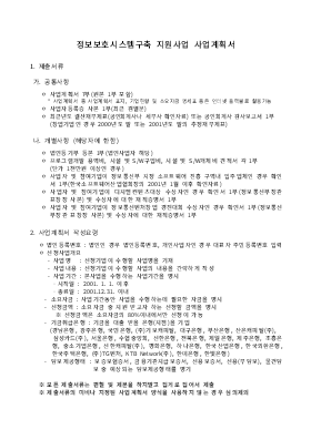 정보보호시스템 구축 지원사업